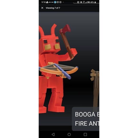 Roblox Booga Booga Fire Ant Action Figure Toy with three accessory parts - Picture 6 of 6